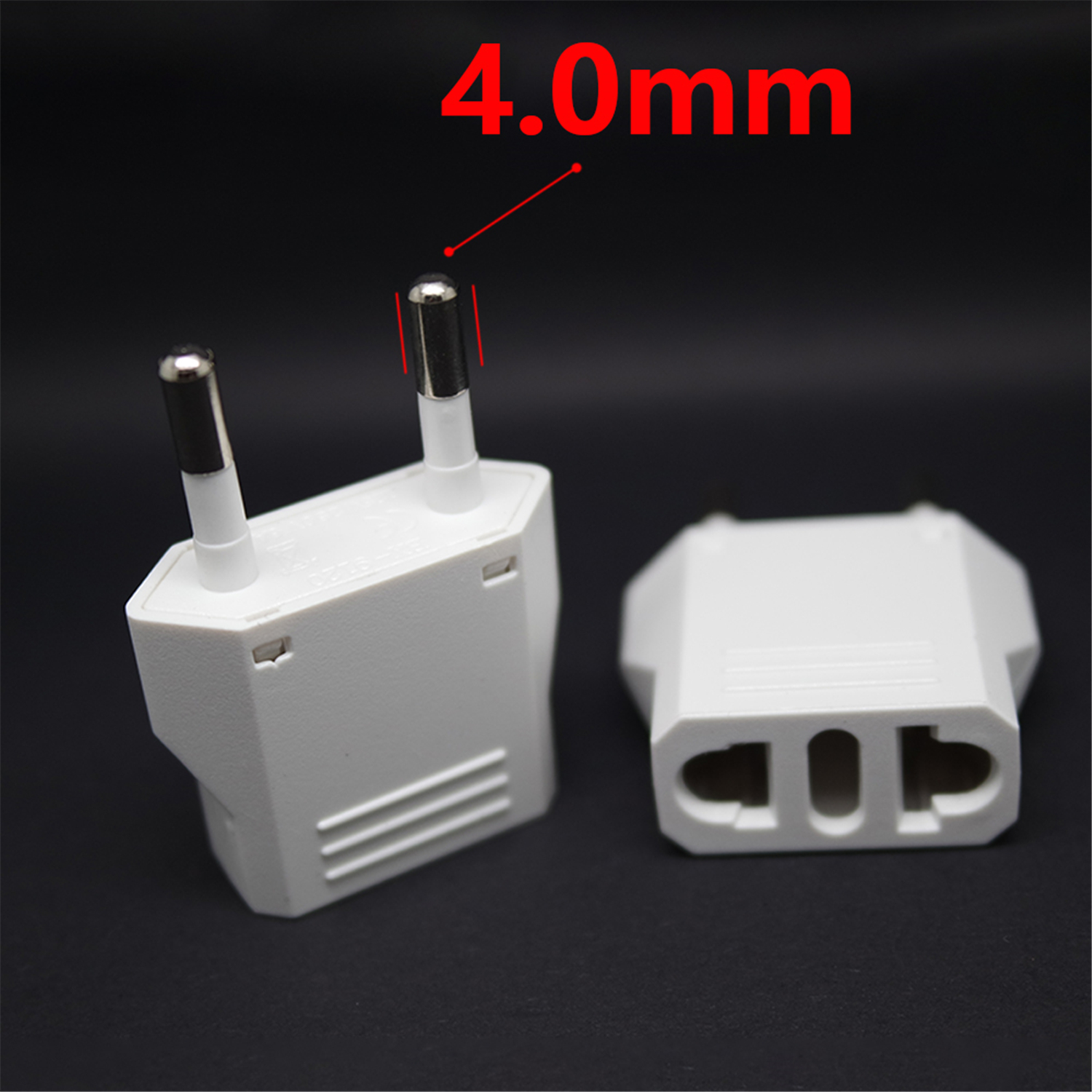 EU European KR Plug Adapter Japan China US AU To EU Travel Power Adapter Electric Plug Converter Charger Socket AC Outlet CE/FCC: Dark Grey