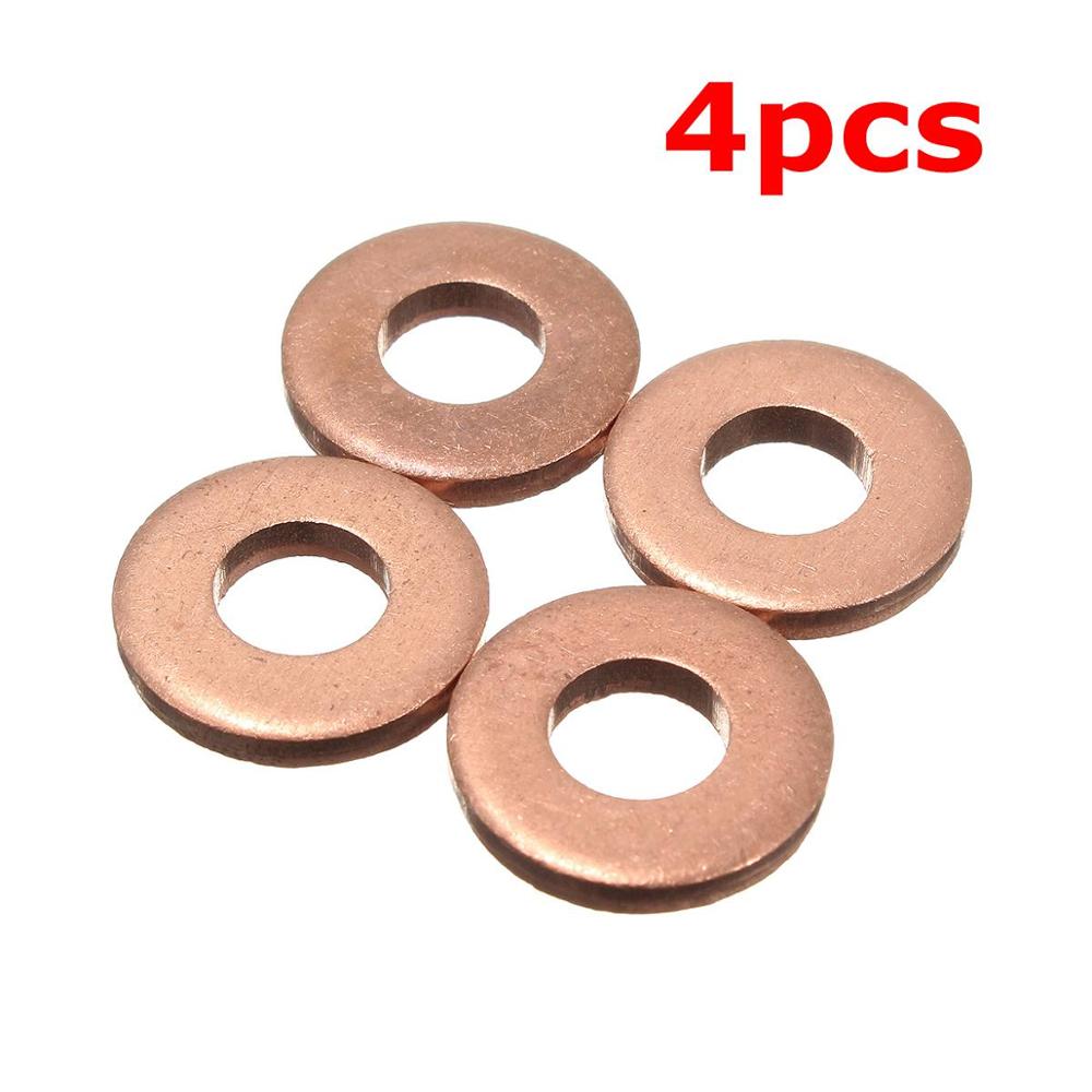 4pcs/8pcs Injector Copper Washer Seals O-Ring For Peugeot / Citroen 1.6 HDI - 198173: 4pcs