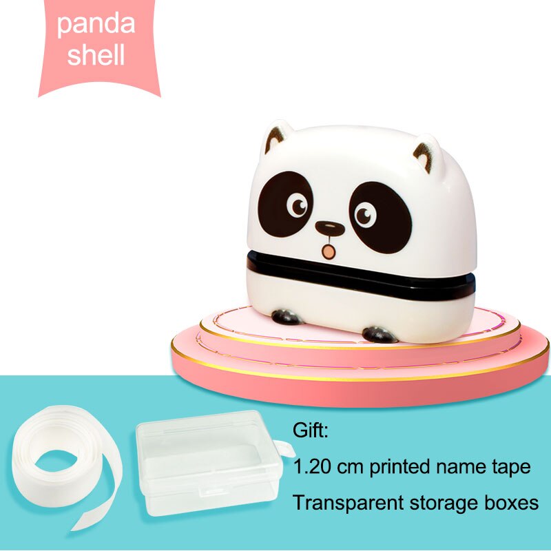 Sellos bonitos de dibujos animados para niños y estudiantes, tela lavada de gran tamaño sin decoloración y sellos textiles.: panda shell
