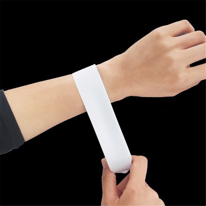 12 Pcs braccialetti schiaffi in bianco fai-da-te bomboniere regali di pasqua per bambini Art Craft F3ME