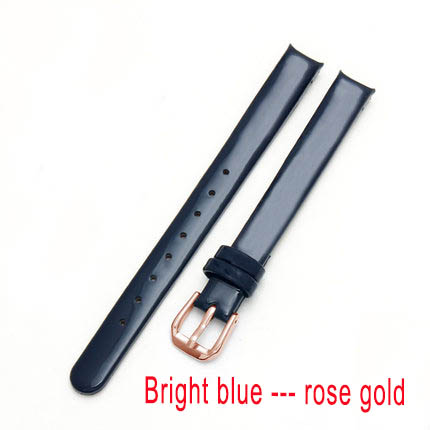 BRETA uhr Gurt leder für CK uhren Band K43231 K43232 K43236 10mm Schwarz Weiß Bogen Gurt: Lila Grün