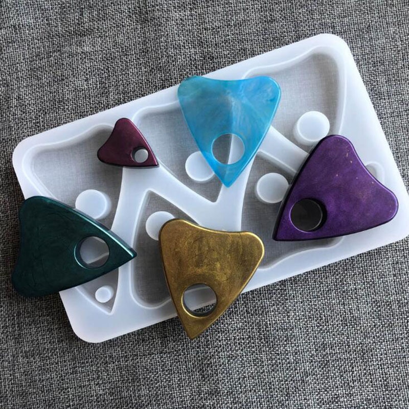 Feito à mão gótico ouija coração pingente silicone moldes de fundição resina chaveiro colar molde jóias fazendo ferramentas artesanato da arte