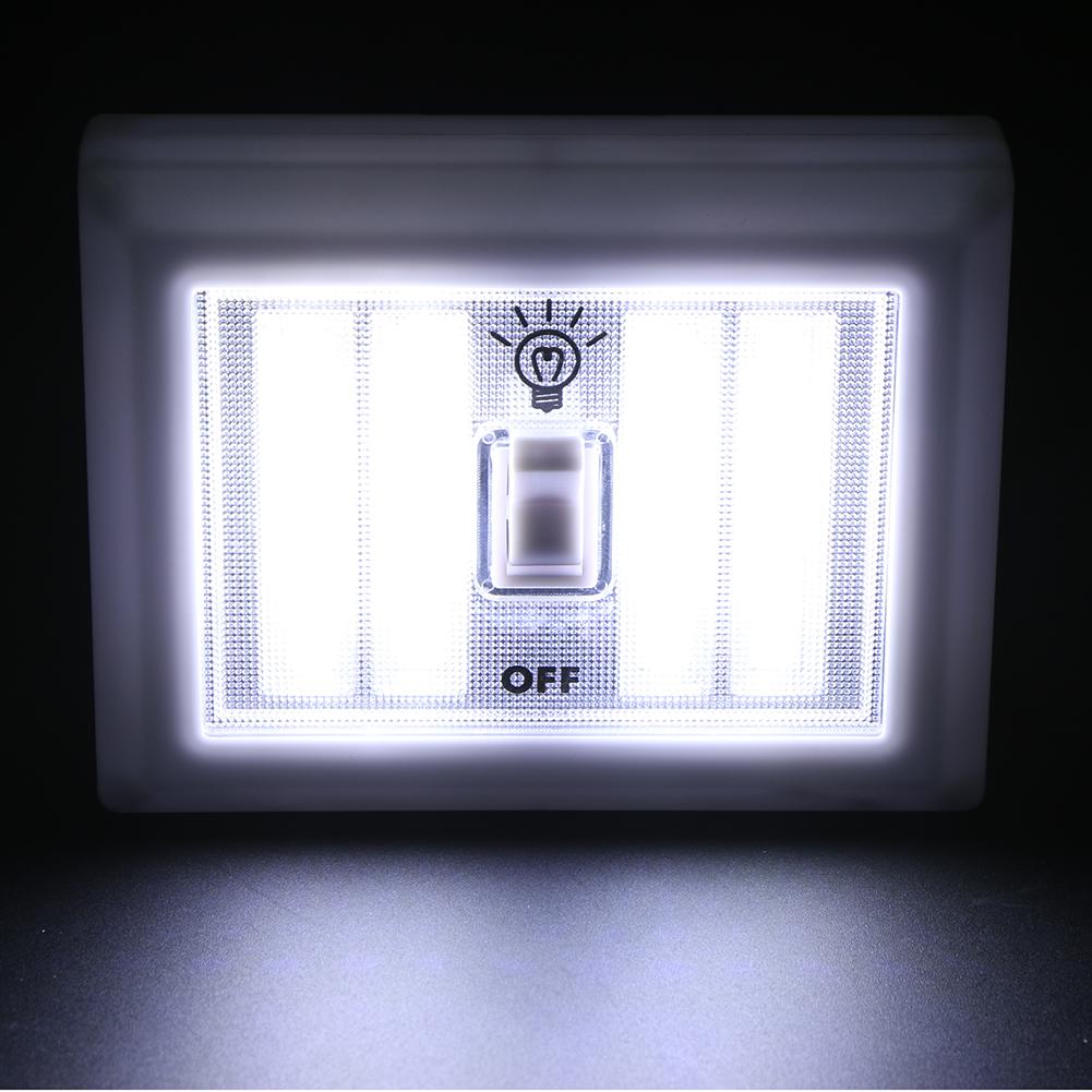 8W Wall Switch Night Light Corridor LED Lamp Outdoor Emergency Lights Battery Operated