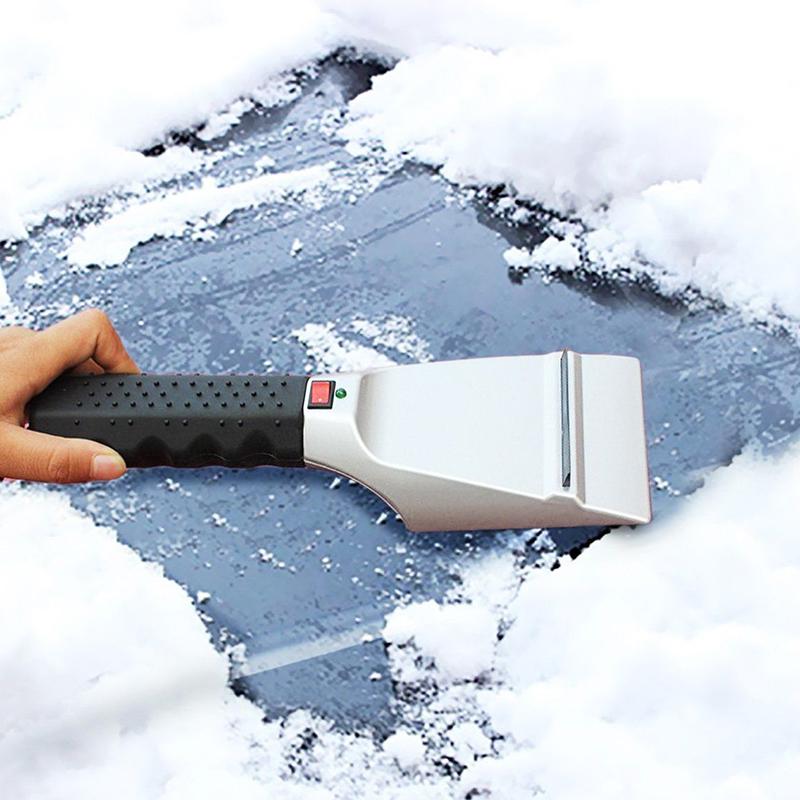 12V elektryczna podgrzewana skrobaczka robić szyb samochodowych usuwanie śniegu łopata przednia szyba odszranianie czyste narzędzia robić akcesoriów samochodowych