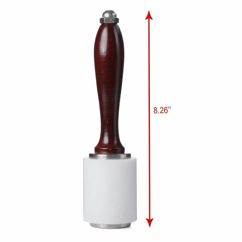 Läder carving hammar kit trä pyssel hantverk kohud punch cutter handgjorda hammare verktyg med handtag läder hantverksverktyg