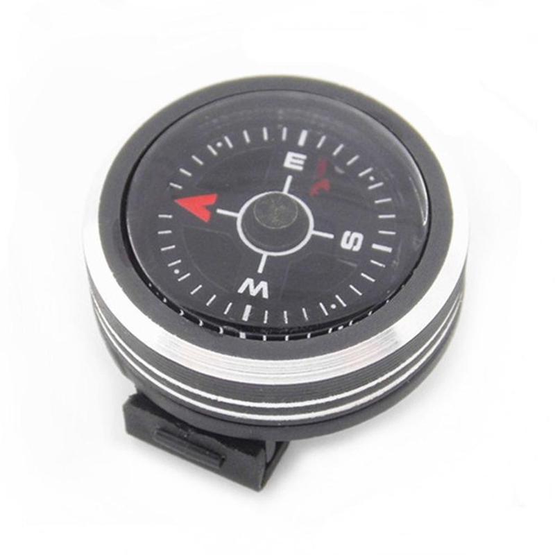 Mini Horloge Band Knop Kompas Precisie Navigatie Kompas Survival Mini Pocket Kompas Outdoor Wandelen Camping Accessoires: Default Title