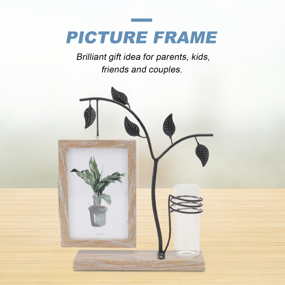 1Set Classic Photo Frame Wrought Iron Photo Frame Waterproof Iron Photo Frame
