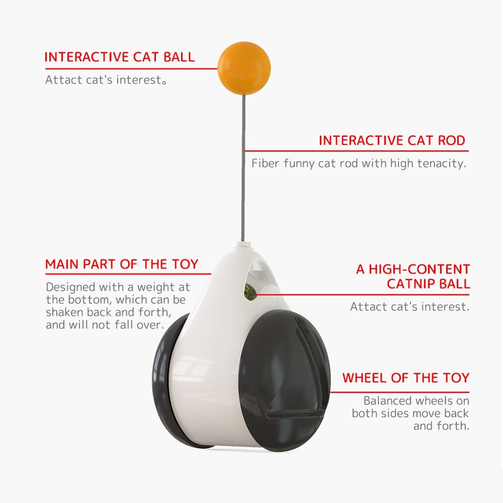 Juguete para gatos con luz Led recargable por USB, bola autogiratoria de 360 grados para mascotas, juguetes interactivos inteligentes con activación por movimiento