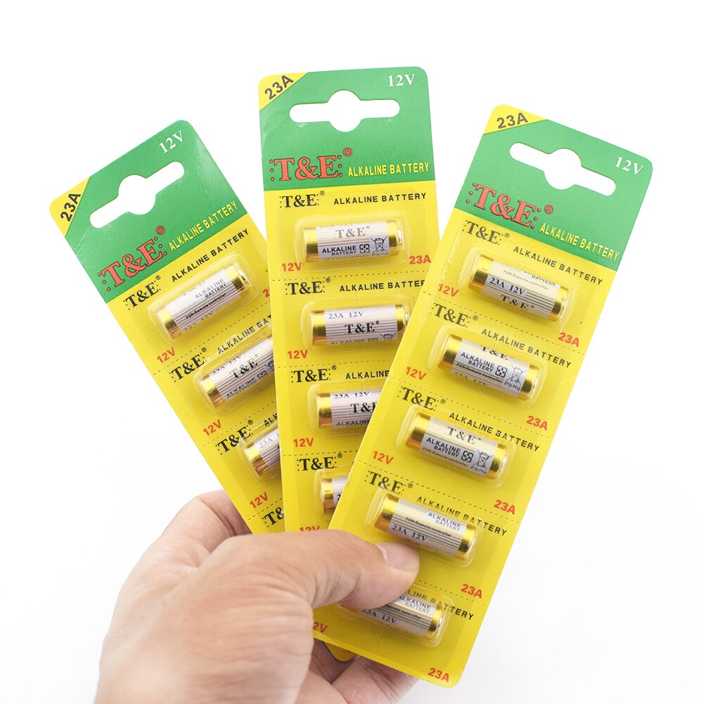 40pcs/Lot Alkaline Battery 12V 23A 23GA 21/23 A23 A23S E23A EL12 MN21 MS21 V23GA MN21 L1028 RV08 GP23A K23A For Doorbell remote