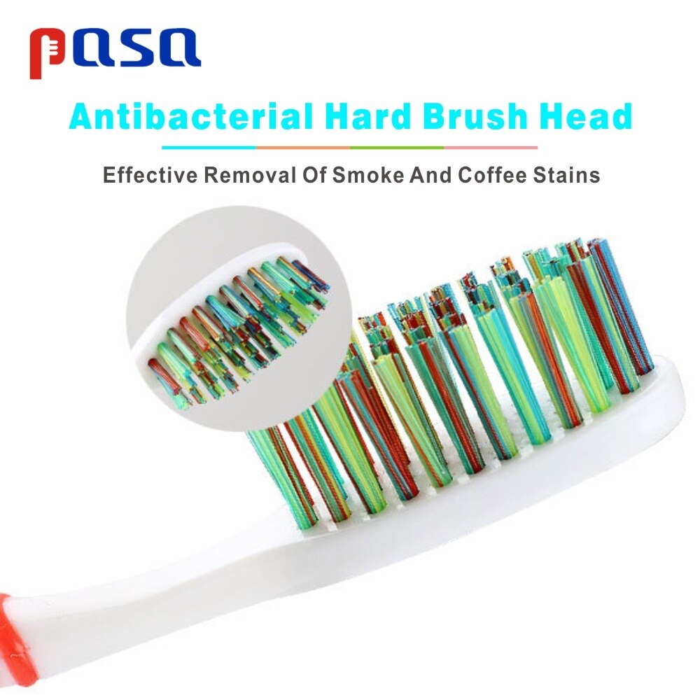 Cepillo de dientes Manual para blanquear los dientes, cerdas superduras, limpieza de pequeñas máquinas, manchas de café y humo, cepillo Dental para el cuidado Dental