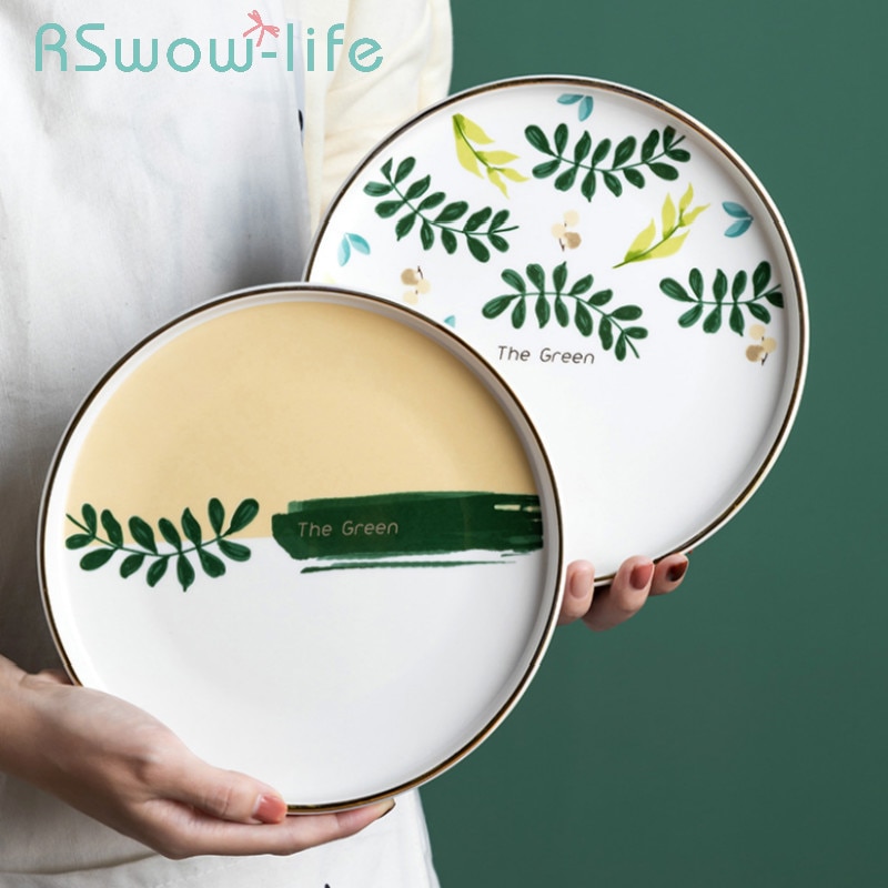 Ceramic Tableware Dishes Household Dishes Rice Bowl Afternoon Tea Cup Dessert Breakfast Western Plate For Tableware