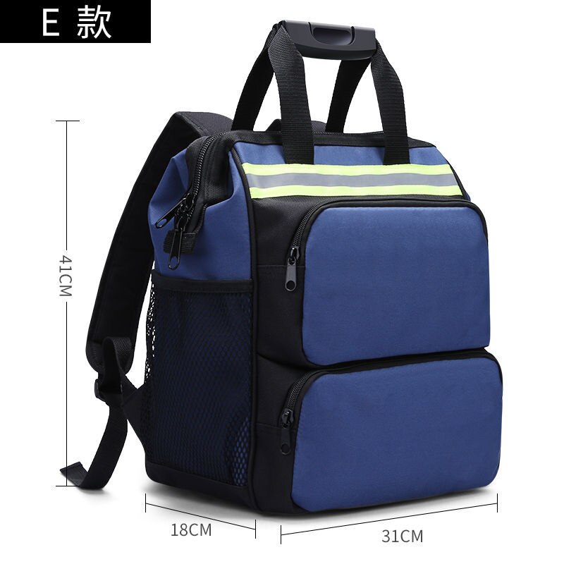 Shoulders Tool Bag Backpack Portable Multi-Function Electrical Maintenance And Installation Kits Thick Canvas Large Work Package