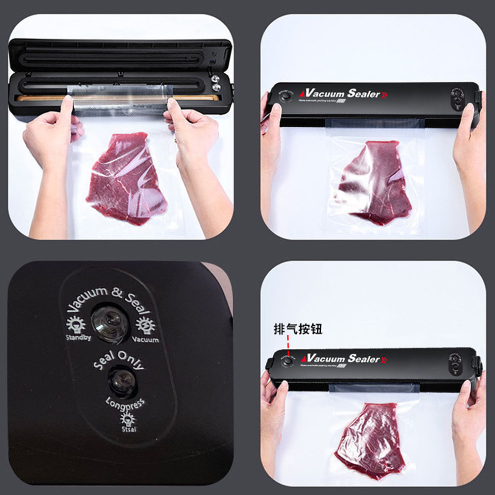 Mini Vacuum Sealer Machine Portable Automatic Food Saver for Dry Wet Home Kitchen Preservation Tool Food Storage Sealer Machine