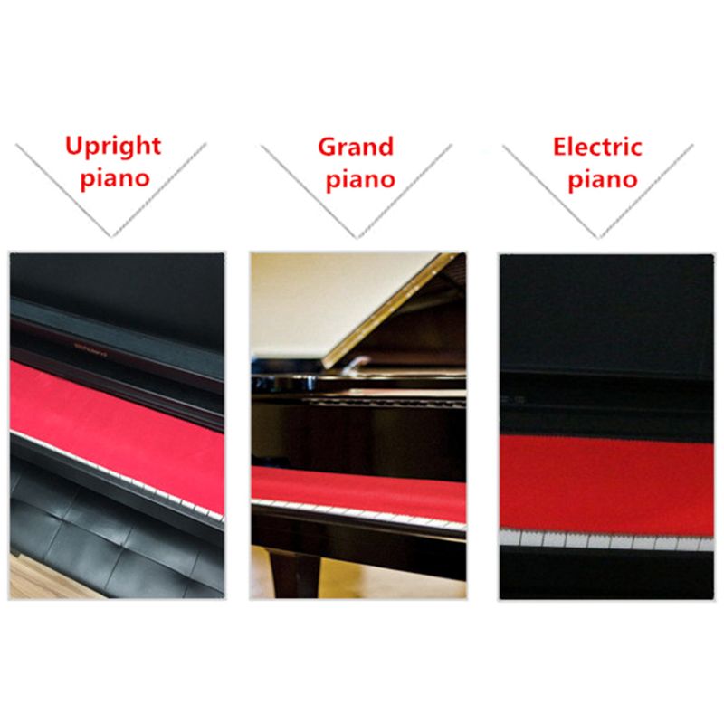 Flanelowa klawiatura pianina szmatka przeciwpyłowa robić każdego 88 klawiszowego czyszczenia fortepianu