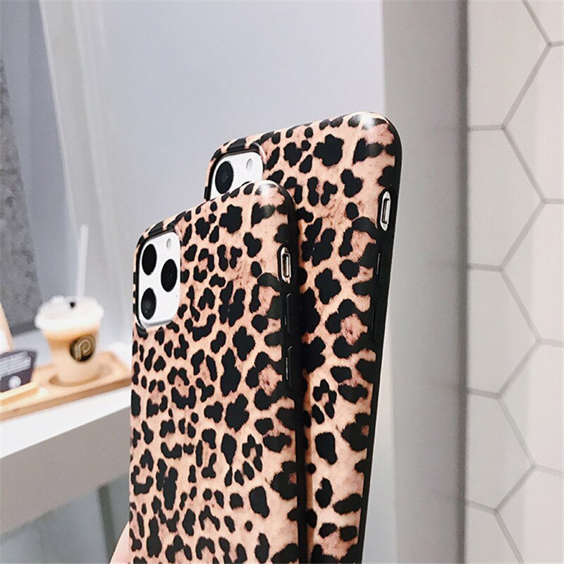 Lovebay Luxury Leopard Print Phone Case For iPhone 7 Soft IMD Silicone Cover For iPhone 11 12 13 Pro XS Max XR X 6 6S 7 8 Plus