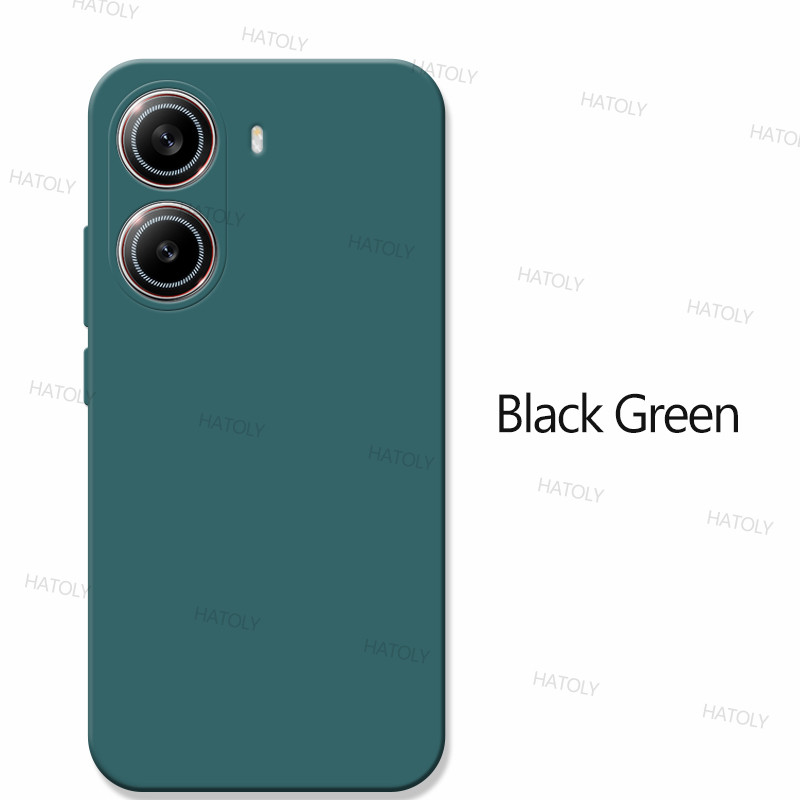 For Xiaomi POCO X7 Pro Case Xiaomi POCO X7 Pro Global Cover Shockproof TPU Liquid Silicone Phone Back Cover Xiaomi POCO X7 Pro: Black Green