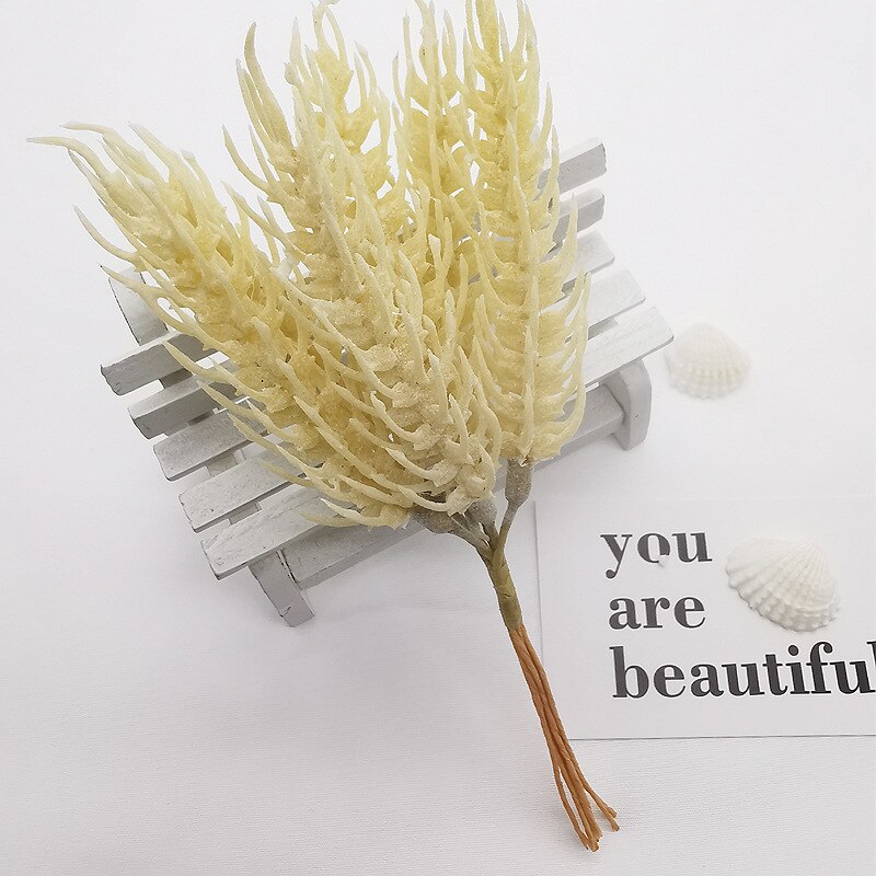 Flores artificiales de plantas de plástico para manualidades, flores decorativas para boda, corona, broche de costura, decoración del hogar, guirnalda de Navidad