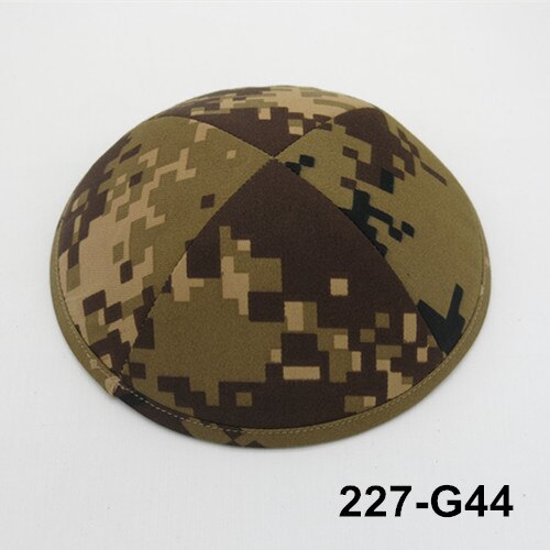 Camouflage 19cm kippot Appaerl Accessories Hats Caps Skullies beanie Kippah Jewish Yarmullka: 227G44