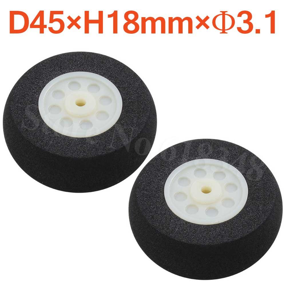 Lichte schuimstaartwielen spons 25mm 30mm 35mm 40mm 45mm 50mm 55mm 60mm voor rc afstandsbediening vliegtuig vervangende onderdelen: Maat 6