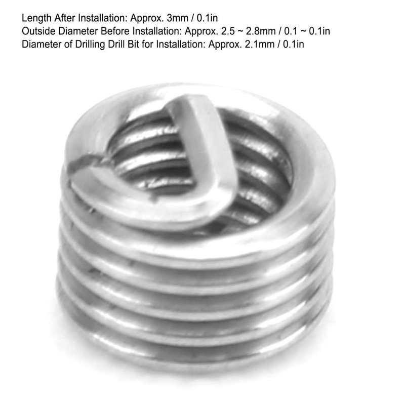 thread repair insert kit set thread repair kit Thread Inserts Wire Protection Sleeve Repair Tool Kit Fastener Hardware