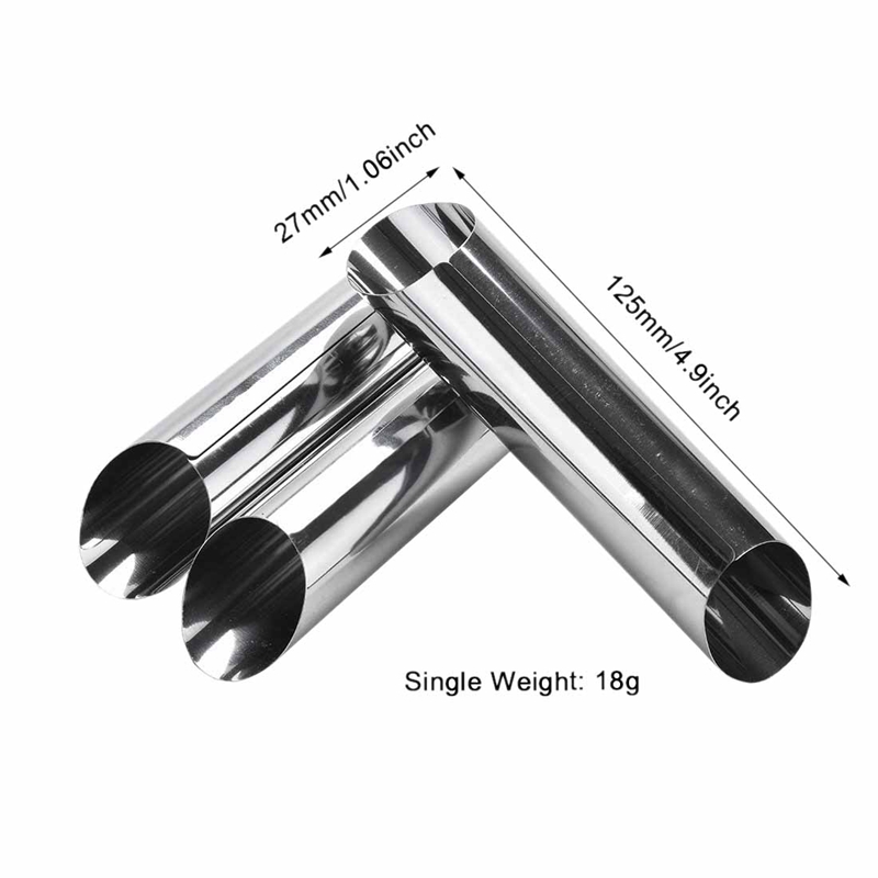 Set Van 14 430 Rvs Buizen Cannoli Gebak Formulieren Mallen-5 Inch