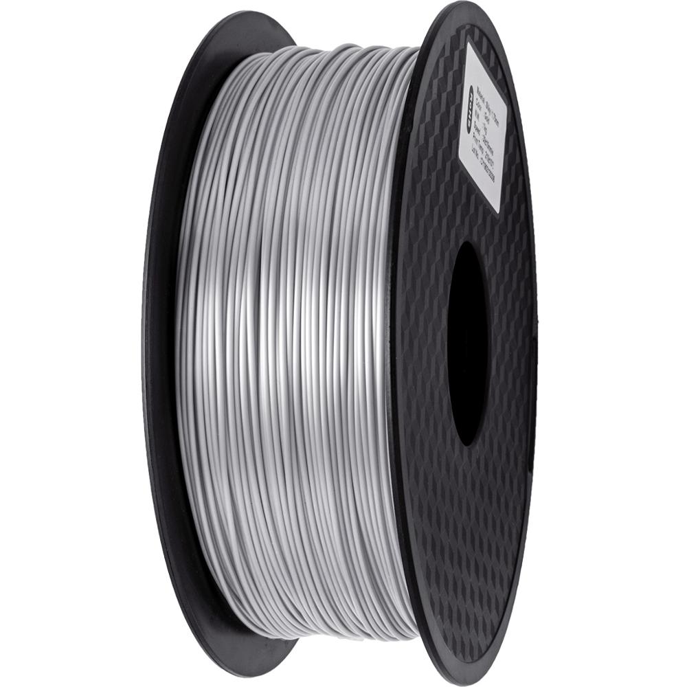 1KG PLA Filament For 3D Printer 1.75mm Filament Silk Filament Muticolor 3d Printer Filament PLA Green Wood Color: Silk Silver