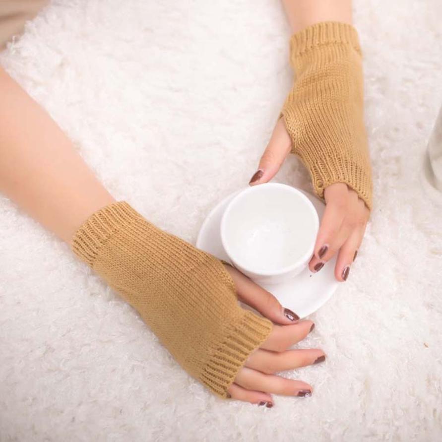 Muqgew Mooie Vrouwen Meisje Prachtige Gebreide Haak Arm Vingerloze Warm Thermische Winter Handschoenen Zachte Warme Handschoen Wanten