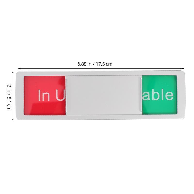 1 Stück Schiebetürschild, frei besetzt, Konferenzraum, Privatsphäbetreffend, Schiebetür, Anzeige, Besprechungsraum, Ich bin Einsatz verfügbares Schild: Apfel Grün