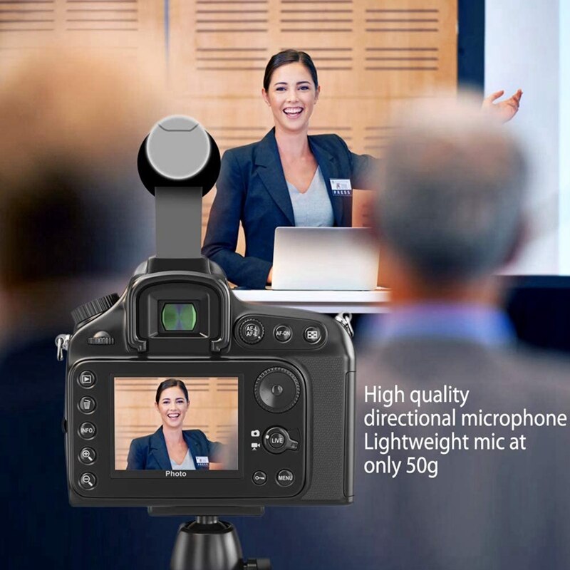 Camera Microphone Slr Photography Video Stereo Recording Mic for Phone Cam Camcorder Upgrade Version Mic-01