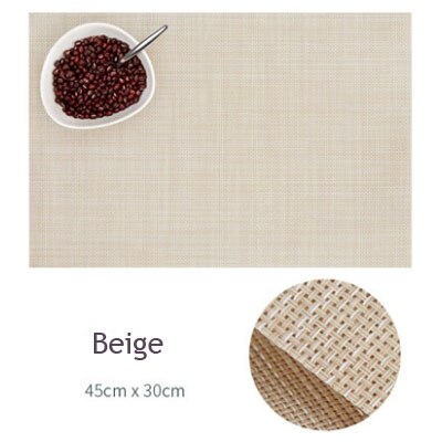 Ermakova 4 Stks/partij Placemats Placemats Antislip Wasbaar Plaats Mat Hittebestendige Placemat Eettafel Disc Kom Pad coaster