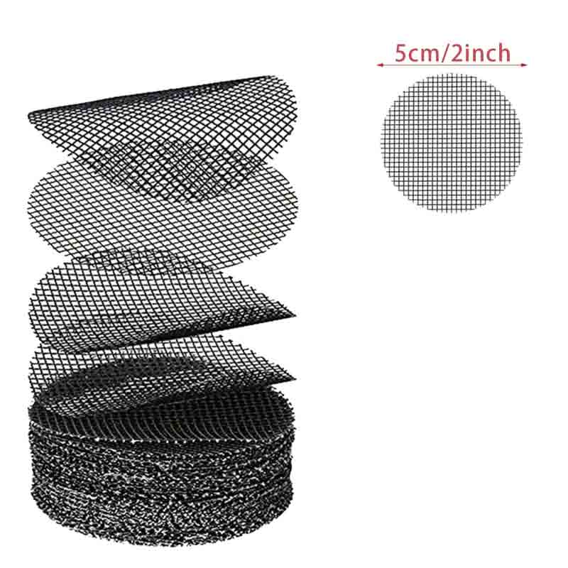 Pot Hole Mesh Pad Grid Round Drainage Hole Screen For Pot Bottom Prevent Soil Loss Bonsai Flower Plant Gardening Tools: WHITE / Giant