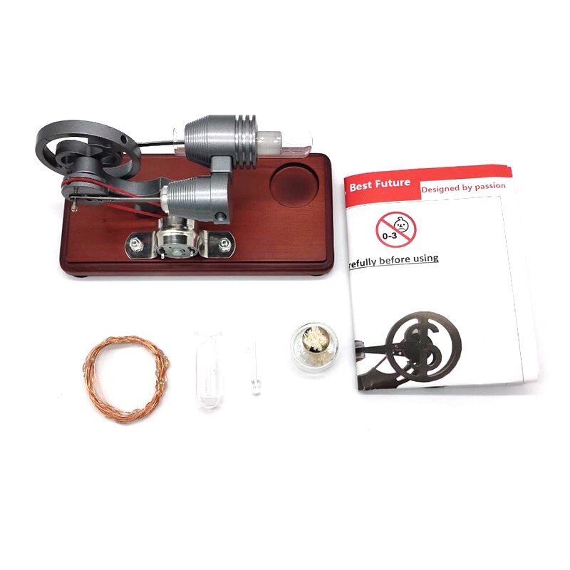 Luft Stirling-Motor- Modell Elektrische Generator Motor- Physik Dampf Energie Bildung Spielzeug Wissenschaft Experiment Bausatz einstellen