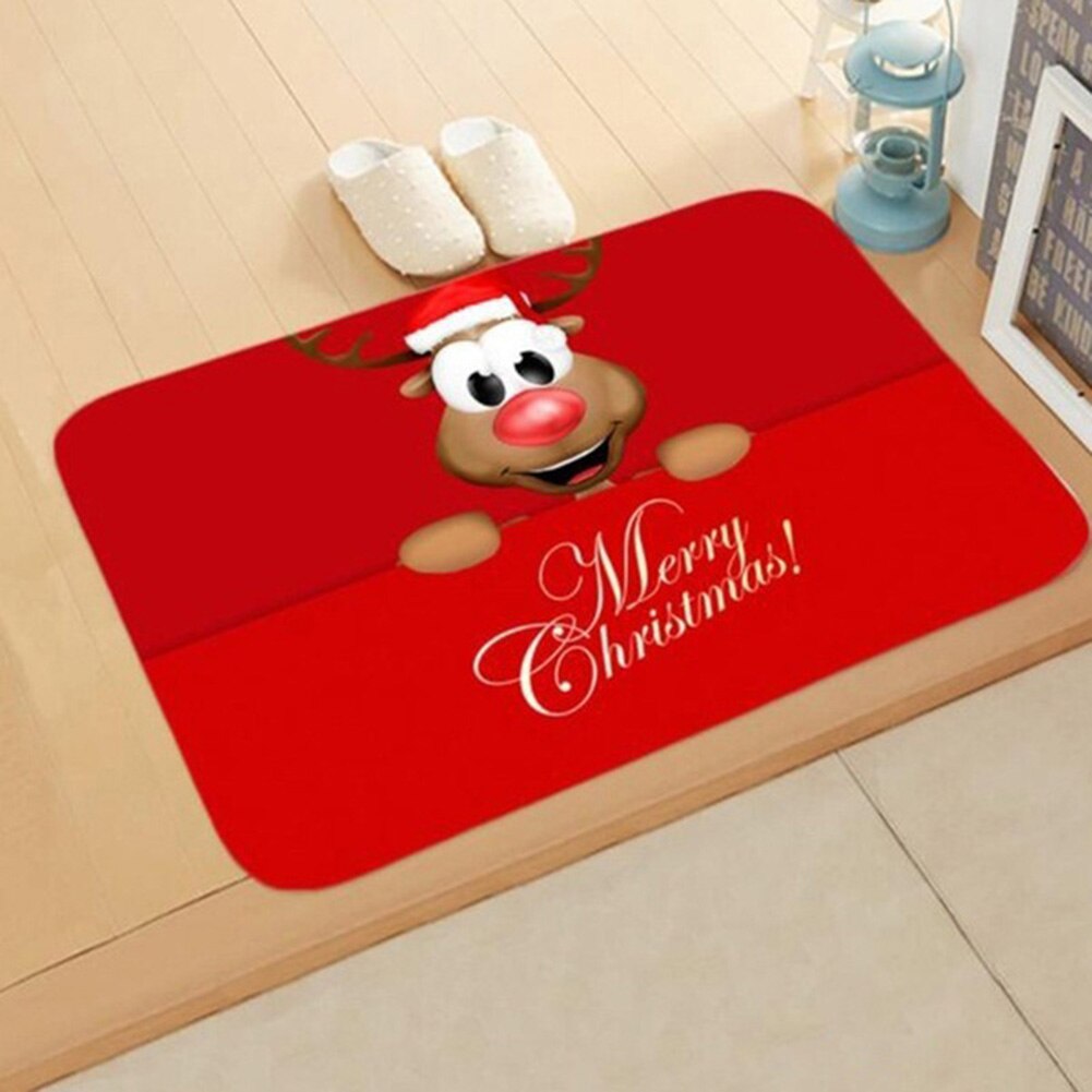Noël père noël renne bonhomme de neige anti-dérapant paillasson tapis de sol tapis salle de bain