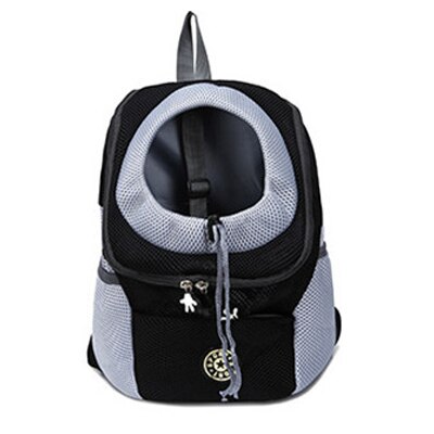 Dog Carrier Backpack Prepack Shoulder Bag Breathable Net Small Dog Outdoor Travel Bag Shoulder Bag Chihuahua Pug Pet Supplies: black / M 36x45x21cm