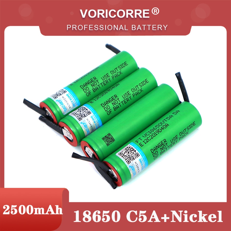 VariCore-batería de litio VTC5A, 2600mAh, 18650, descarga 30A, 18650VTC5, hojas de níquel para manualidades