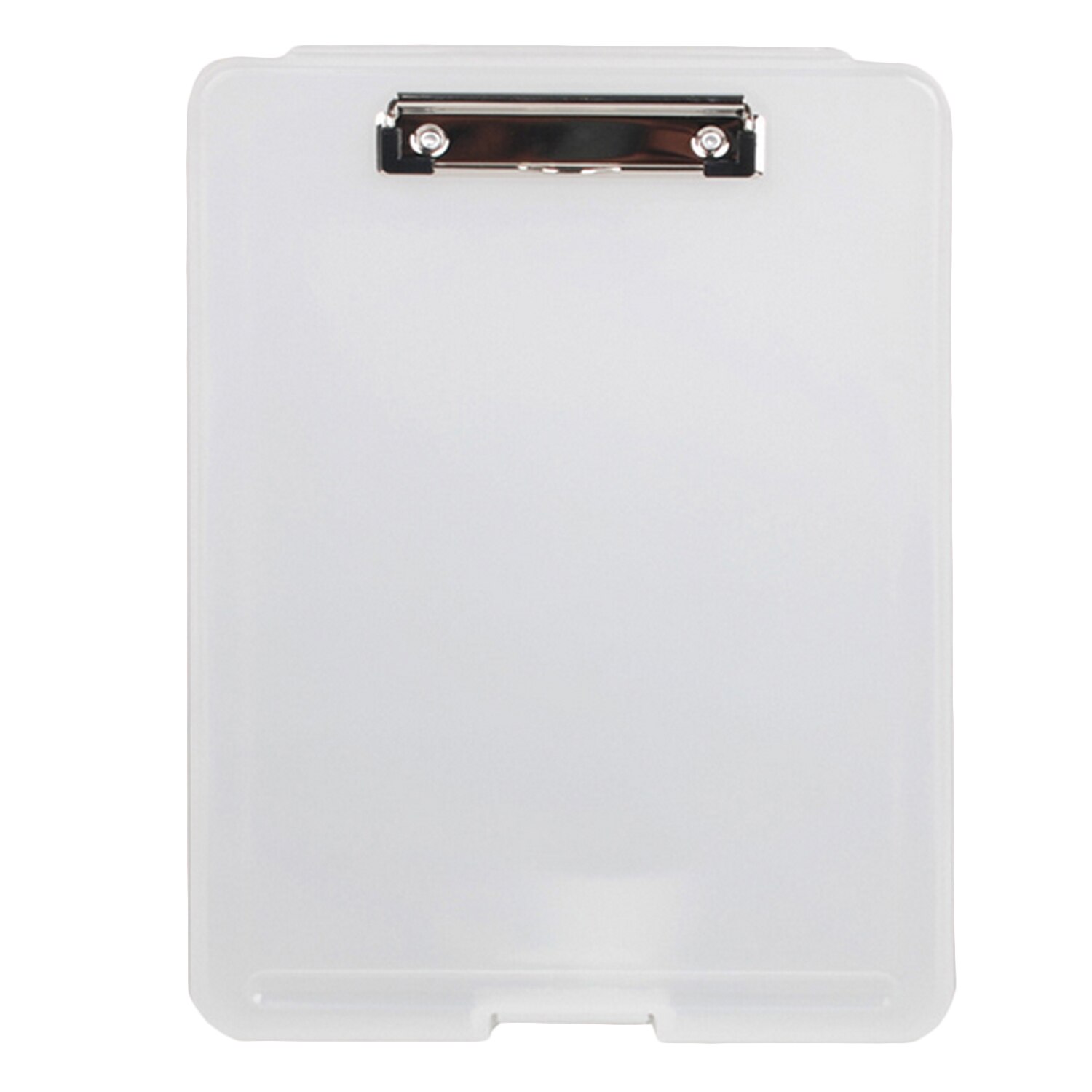 A4 Size Plastic Opslag Klembord Doos Bestand Document Clip Case voor Studenten Leraren Verkoop Utility Industriële Office: WHITE