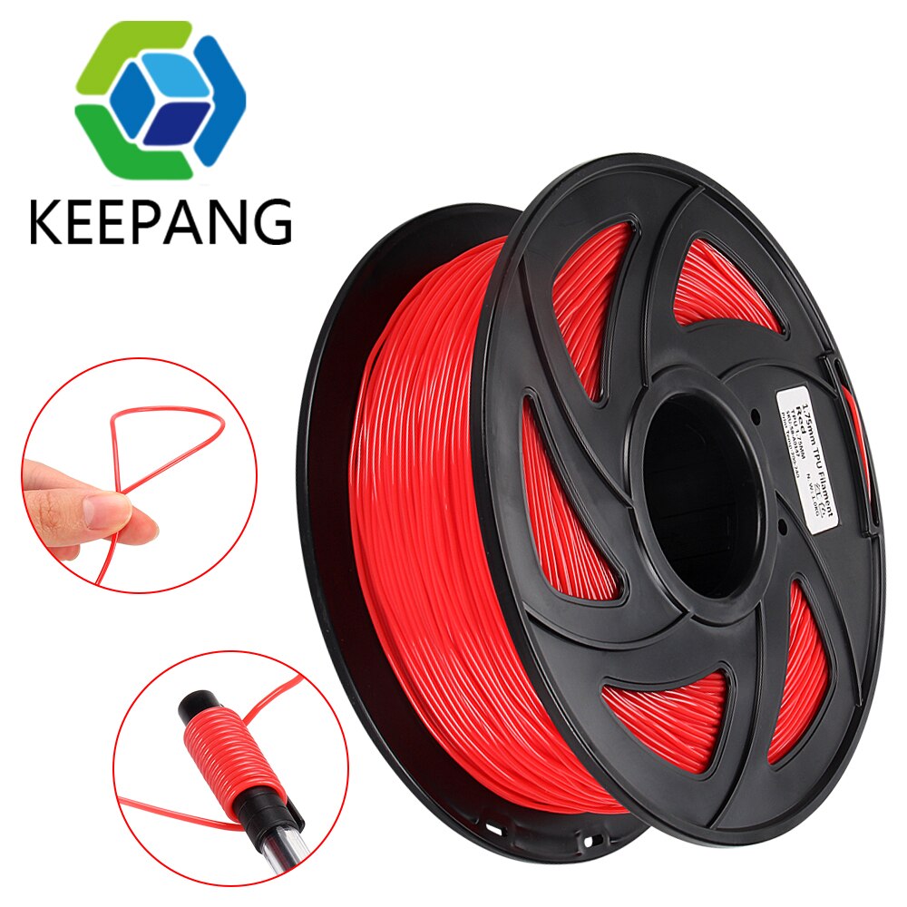 Tpu Filament 3D Printer Filament 1.75Mm Tpu Soft Verbruiksartikelen Fdm 3D Plastic Printing Filament 1 Kg