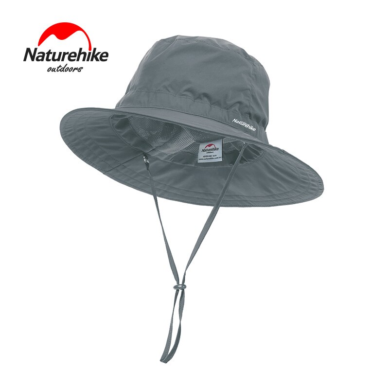 Naturehike super let blød og behagelig hat forår sommer efterår solcreme fisker hatte til mænd og kvinder udendørs sol hatte: Mørkegrå