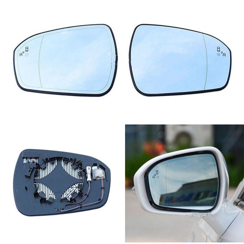 Auto Verwarmde Blind Spot Waarschuwing Wing Achteruitkijkspiegel Glas Voor Ford Mondeo