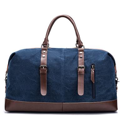 Grande capacidade de viagem saco multifunction men alça ombro duffel saco à prova dmultiple água vários bolsos bagagem sacos mala roupas: BLUE