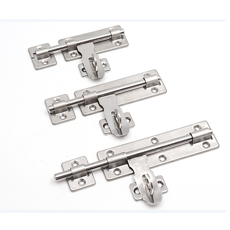 Vacclo Stainless Steel Door Latch Sliding Lock Window Drawer Cupboard Lock Barrel Bolt Latch Padlock Clasp Furniture Hardware