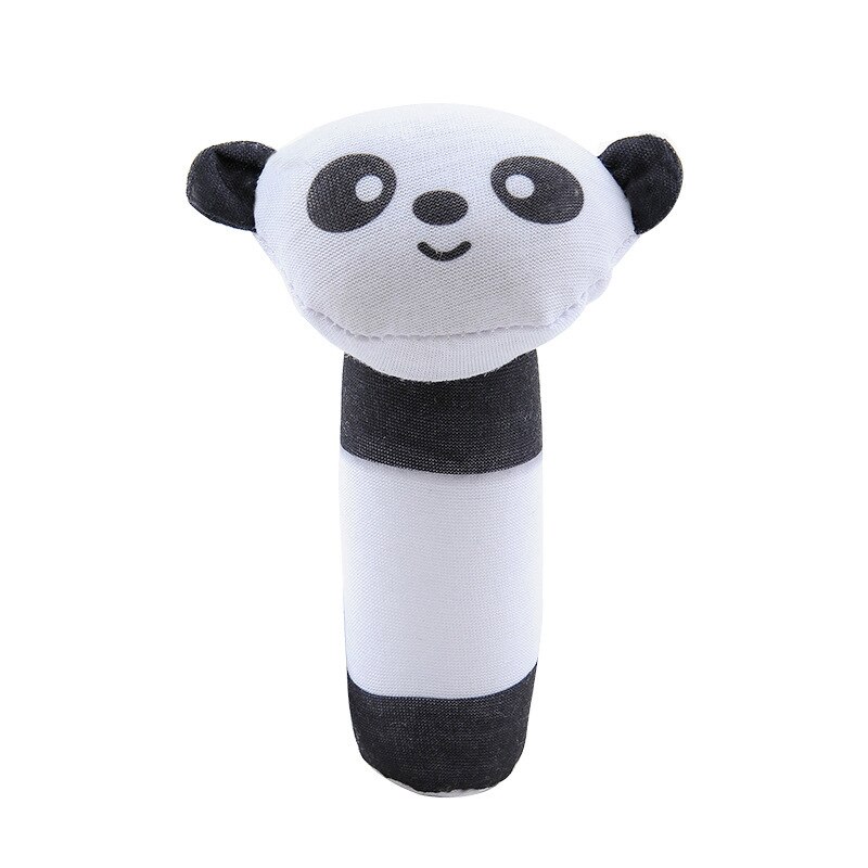 1pcs Panda Stick Baby Rattle Toys Garden Bug Wrist Rattle and Foot Socks Animal Cute Cartoon Baby Socks Rattle Toys: Sky Blue