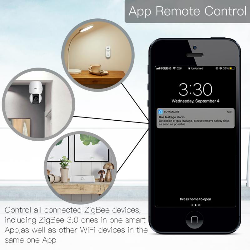 Smart Home Gateway Zigbee Gateway Host Smart Gateway Wifi Multi- Linkage Zigbee Gateway Host Tuya App Intelligente