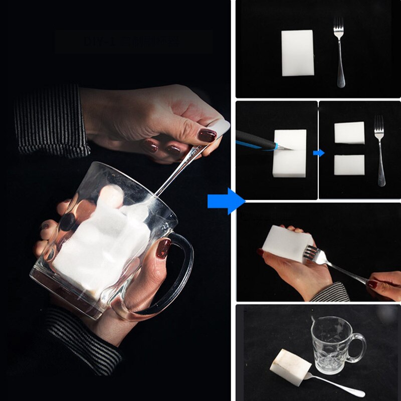 50 Stks/partij Grijs Magic Sponge Melamine Spons Eraser Home Cleaning Sponzen Afwas Spons Voor Keuken Badkamer