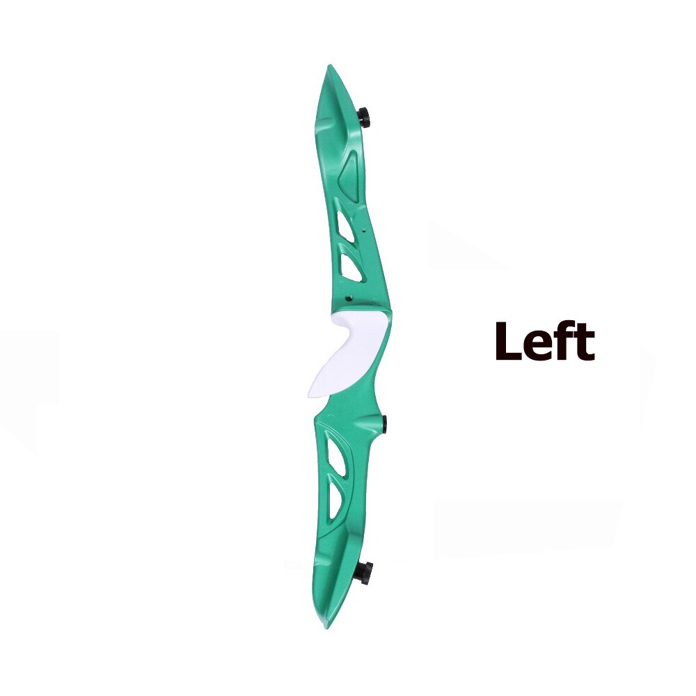 23 Inches Sanlida Beginner Recurve Bow Riser Magnesium Left/right Hand for Archery Practice Outdoor Sport: Left Green
