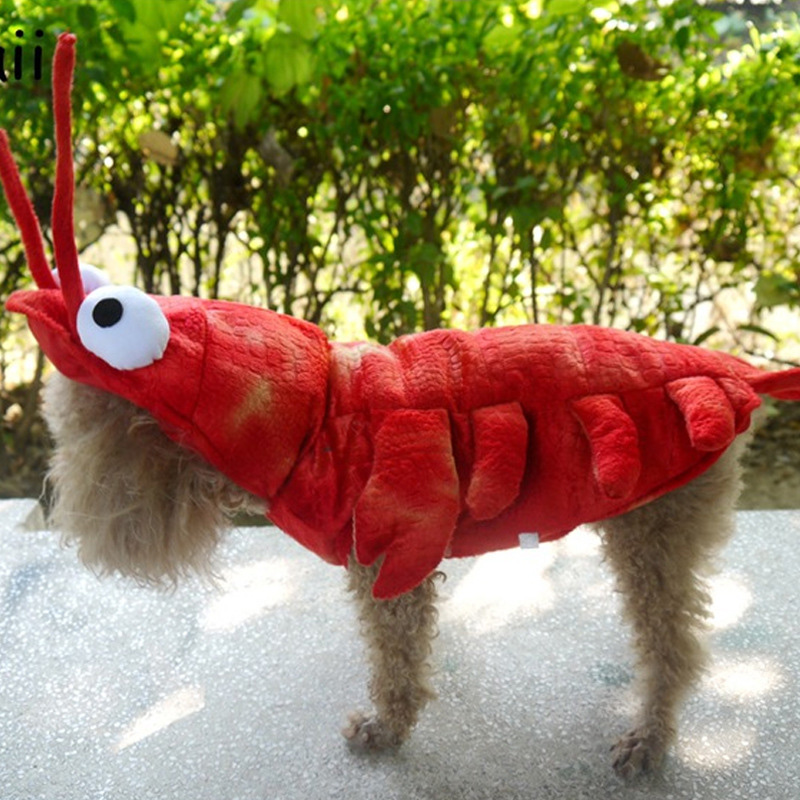 Vinter hundetøj halloween hummer kostume kat juledragt hunde kæledyr overalls sjovt tøj til fransk bulldog din 8