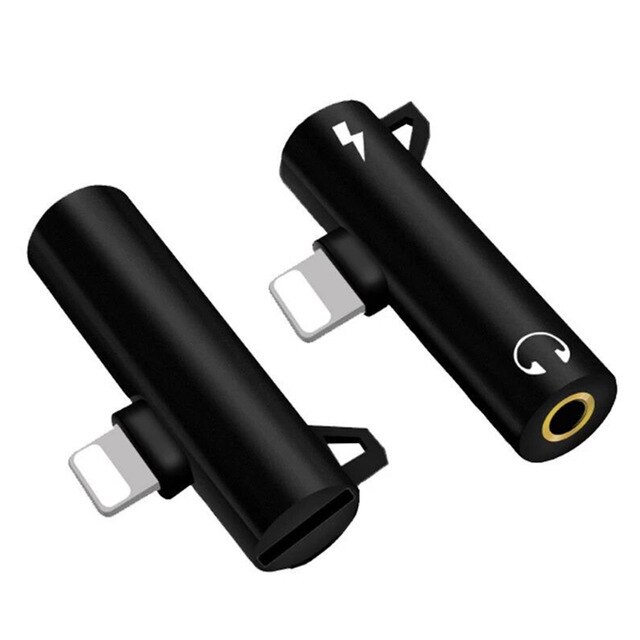 Metalen 2 In 1 Audio Adapter Voor Iphone X Xr Xs 1... Grandado