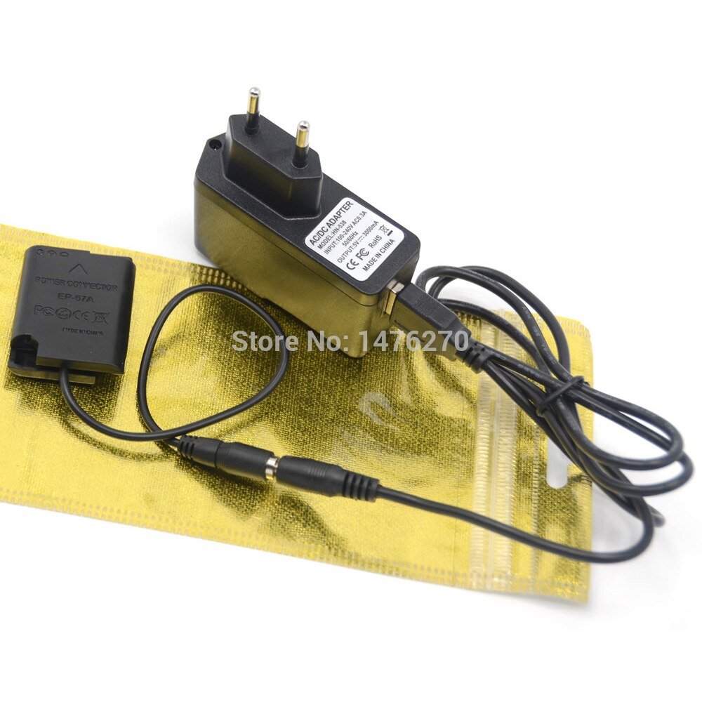 5 v 3a- adapter+usb-kabel+ep -67a ep67a dc-koblinger enel 23 en-el23 dummy-batteri til nikon coolpix  p600 p610 p900s e700 s810c- kameraer