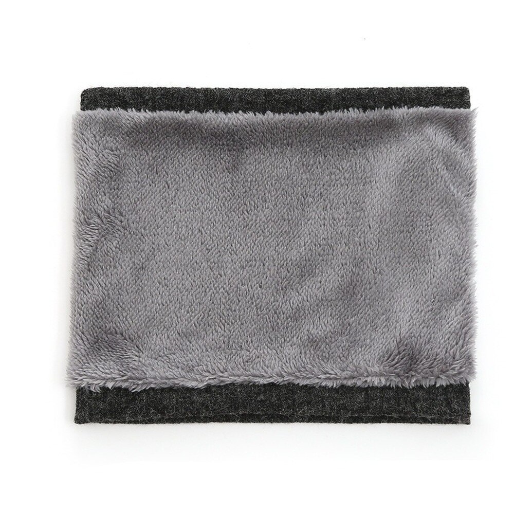 Women Knitted Scarf Solid Winter Snood Scarves Lady Warm Wool Fur Thick Unisex Men Neck Scarfs Ring Accessories