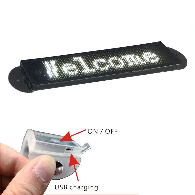 External Waterproof Case Bluetooth Programmable Flexible LED Module 12*48 Pixel Display Android Ios App Control Led Hat Screen: white